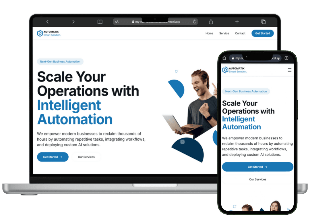 Automatix – AI-Powered Automation Landing Page