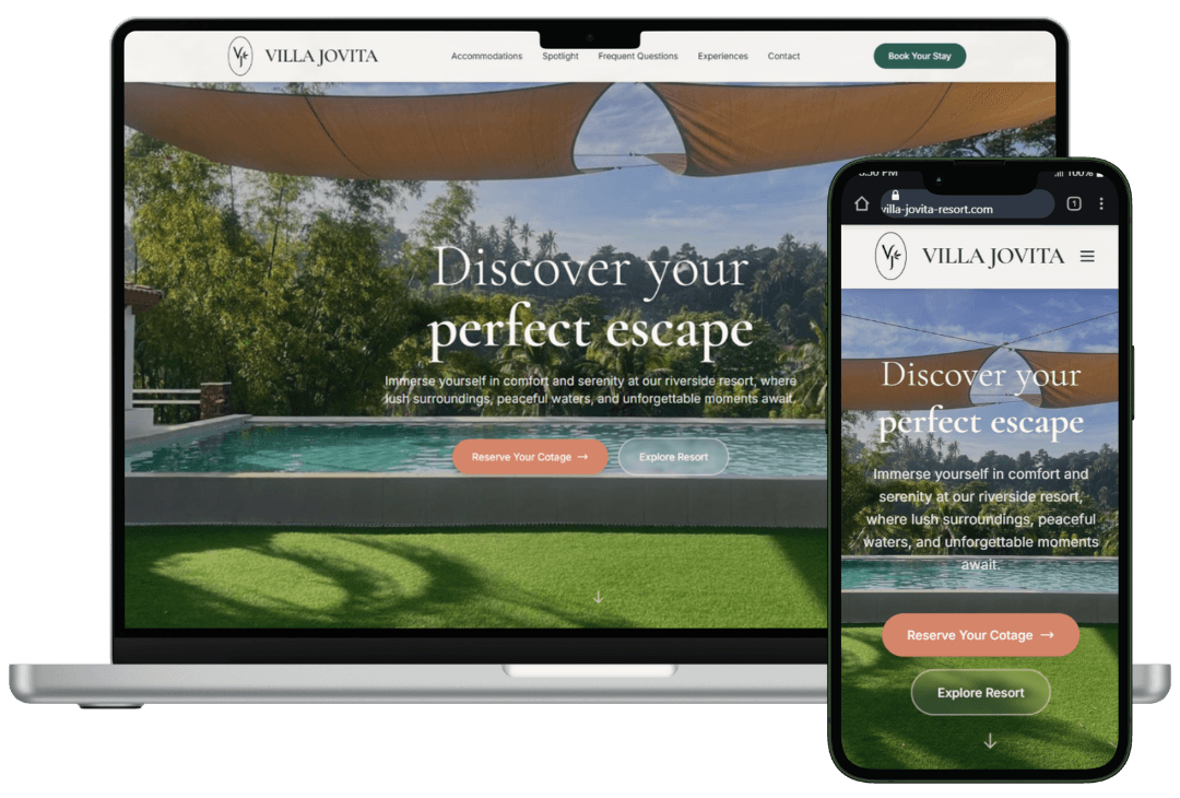 Villa Jovita – Resort Booking System